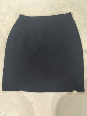 Dress Barn Black Pencil Skirt with Side Slit